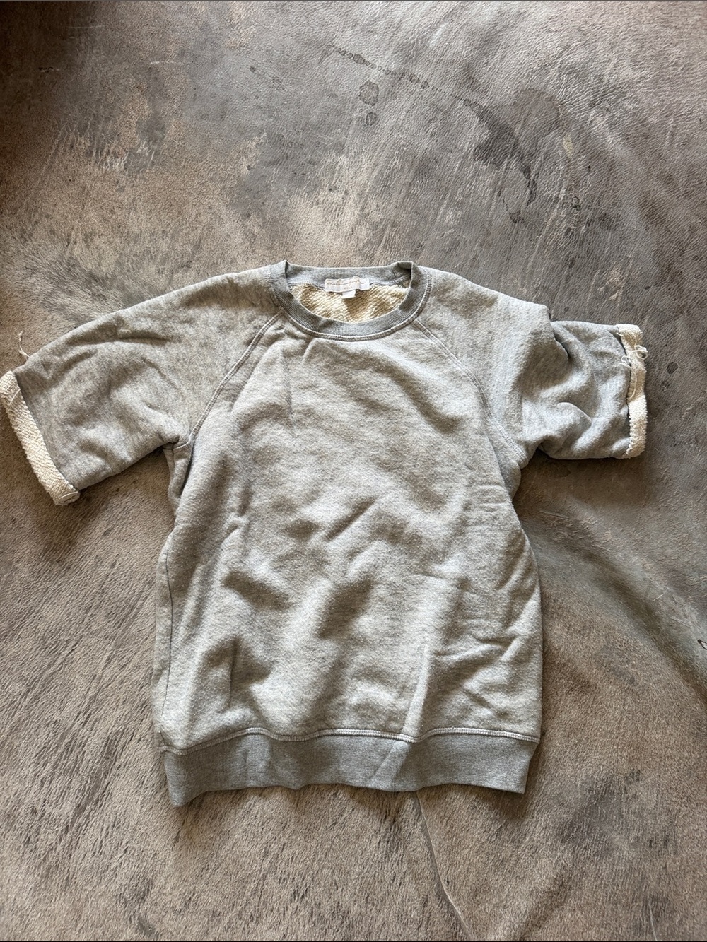 Spiritual Gangster Short-Sleeve Crewneck Sweatshirt - Light Gray